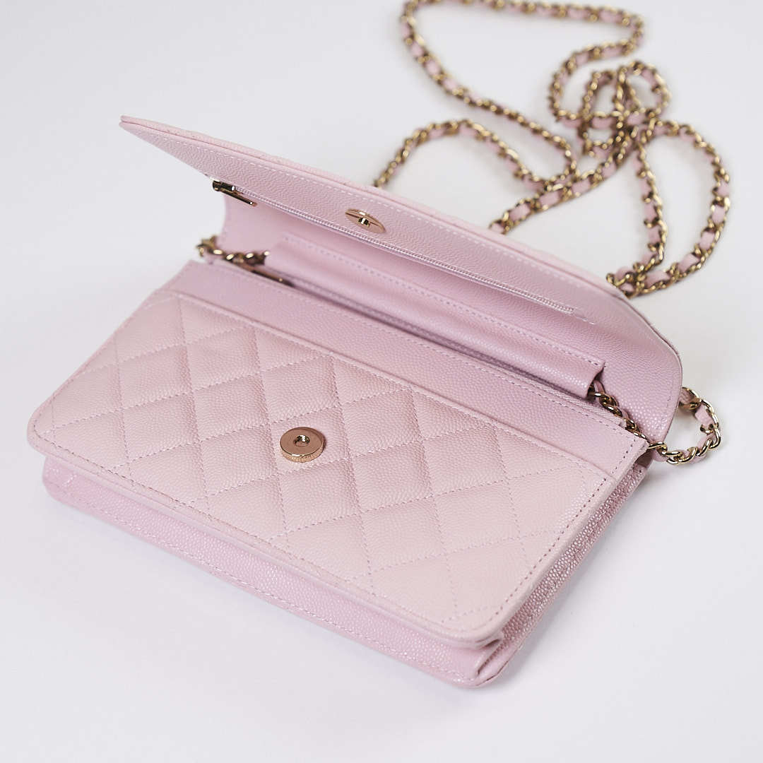 【CHANEL】 チェーンウォレット マトラッセ chain wallet